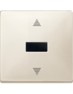 Merten System D Przycisk żaluzjowy z odbiornikiem IR i przyłączem czujnika kremowy MTN584444