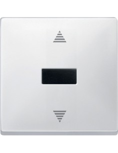 Merten System D Przycisk żaluzjowy z odbiornikiem IR i przyłączem czujnika biały polarny MTN584419