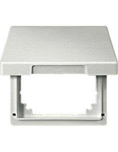 Merten System M Adapter na system D z klapką stal szlachetna MTN516446