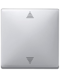 Merten System D Przycisk żaluzjowy z odbiornikiem Connect aluminiowy MTN504560