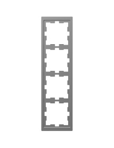 Merten Merten D-Life Ramka poczwórna stal nierdzewna MTN4040-6536