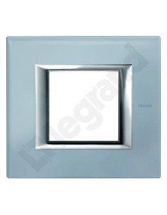 AXOLUTE Ramka 2-modułowa SZKŁO BŁĘKITNE HA4802VZS