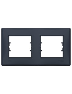 Sedna Ramka podwójna poziom IP44 grafit SDN5810670