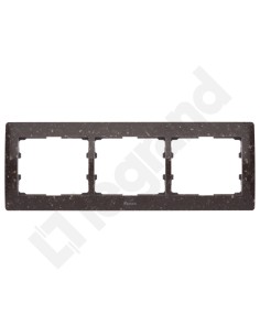 SISTENA LIFE Ramka potrójna pozioma CORIAN BROWN 771703