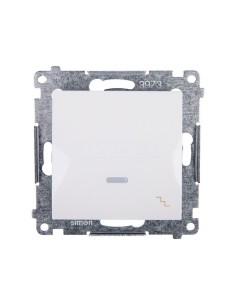 Simon 54 Łącznik schodowy z podświetleniem biały IP20 DW6L.01/11