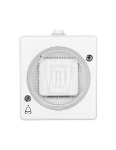 TROL Przycisk hermetyczny /dzwonek/ IP44 biały 100404