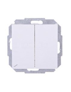 Sentia Łącznik schodowy podwójny 10A biały 1418-10