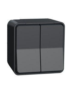 Mureva Styl Łącznik podwójny schodowy antracyt MUR35022