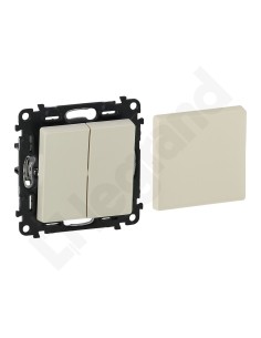 VALENA LIFE Łącznik podwójny kremowy 752221