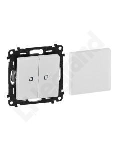 VALENA LIFE Łącznik podwójny biały 752122