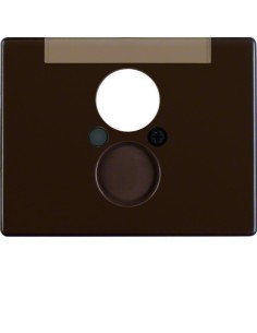 Arsys Płytka czołowa do gniazda głośnikowego, brązowy 11850001 Berker Hager