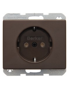 Arsys Gniazdo SCHUKO, brązowy  47150001 Berker Hager