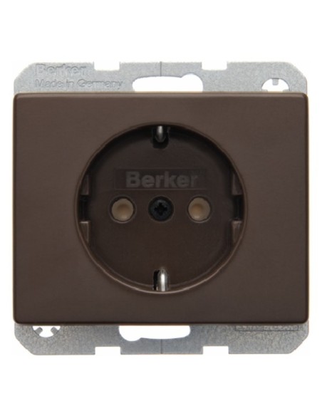 Arsys Gniazdo SCHUKO, brązowy  47150001 Berker Hager