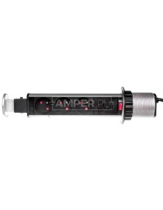 Gniazdo meblowe fi6cm, 3x250V AC wysuwane z blatu z ładowarką USB, blokadą i przewodem 1,8m srebrne OR-AE-1349