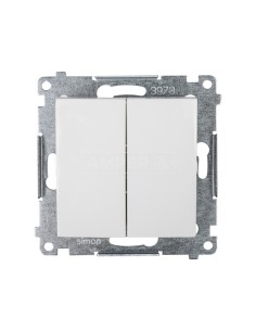 Simon 54 Łącznik bryzgoszczelny świecznikowy IP44 biały DW5B.01/11