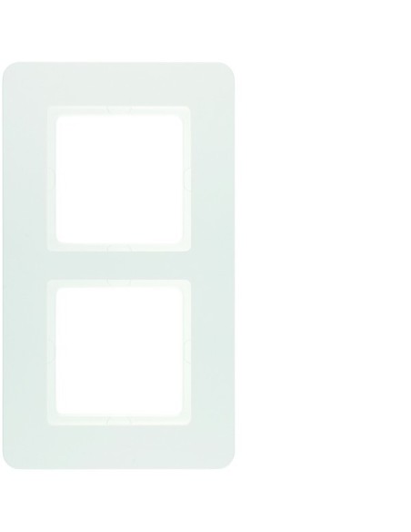 Q.7 Ramka 2-krotna, biały aksamit, lakierowany 10126189 Berker Hager