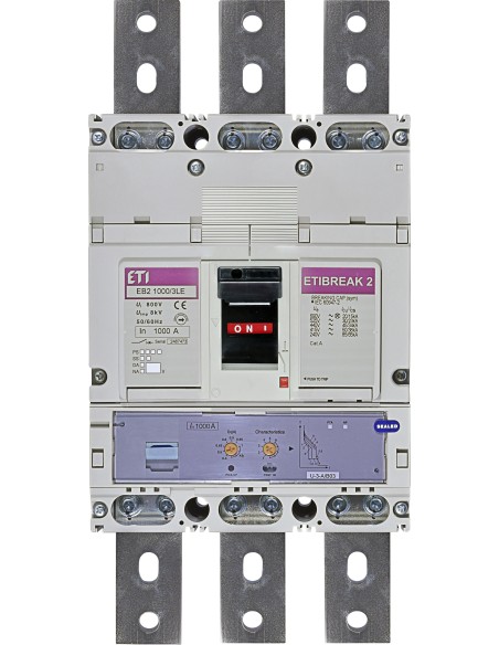 Wyłącznik mocy 3P 1000A 50kA /wyzwalacz elektroniczny/ EB2 1000/3LE 004672210