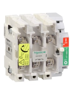 Korpus Wyłącznika bezpiecznikowego GS1, TeSys GS, 3-bieg., NFC, 125A GS1KD3