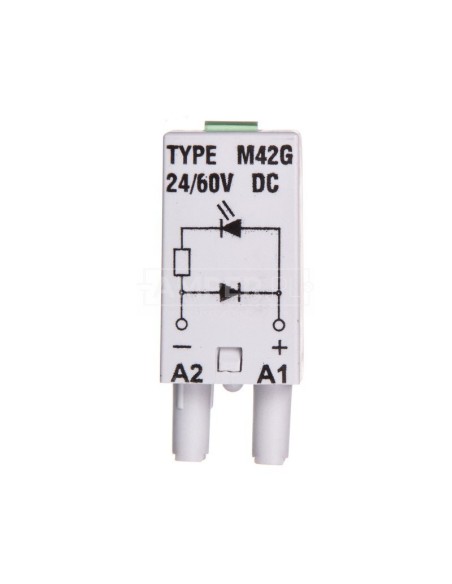 Moduł sygnalizacyjny LD (diody: LED zielony + D) 24-60V DC M42G szary 854843