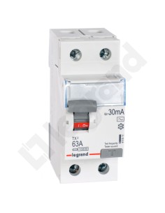 Wyłącznik różnicowoprądowy 2P 63A 0,03A typ AC P302 TX3 411511