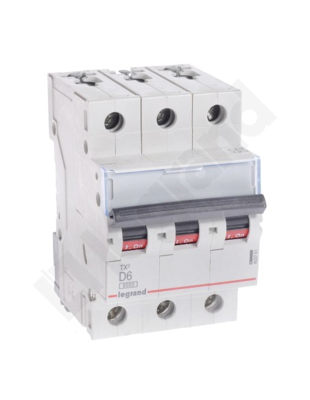 Wyłącznik nadprądowy 3P D 6A 6kA AC S303 TX3 403751