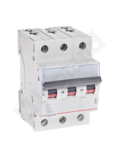 Wyłącznik nadprądowy 3P D 2A 6kA AC S303 TX3 403748