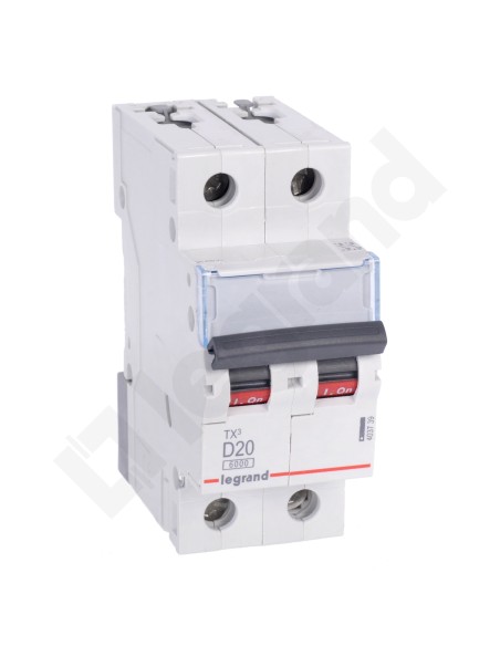Wyłącznik nadprądowy 2P D 20A 6kA AC S302 TX3 403739