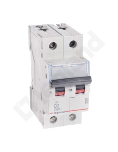 Wyłącznik nadprądowy 2P D 2A 6kA AC S302 TX3 403731