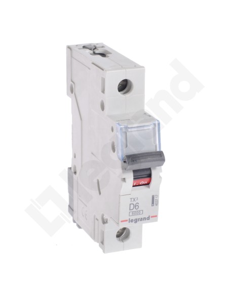 Wyłącznik nadprądowy 1P D 6A 6kA AC S301 TX3 403717