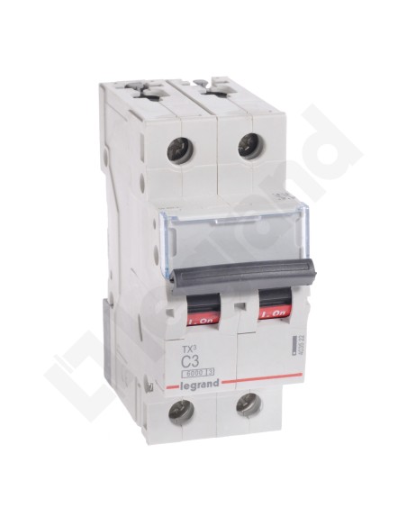 Wyłącznik nadprądowy 2P C 3A 6kA AC S302 TX3 403522
