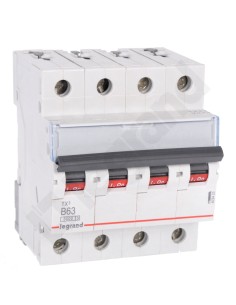 Wyłącznik nadprądowy 4P B 63A 6kA AC S304 TX3 403423