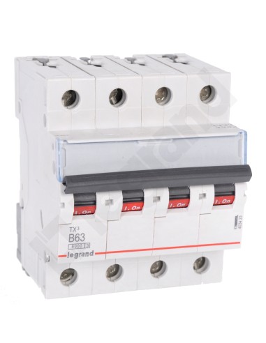 Wyłącznik nadprądowy 4P B 63A 6kA AC S304 TX3 403423
