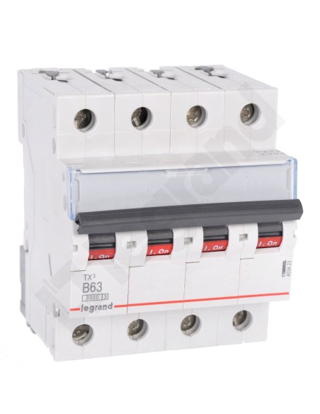 Wyłącznik nadprądowy 4P B 63A 6kA AC S304 TX3 403423