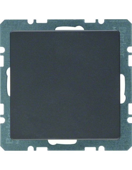 Q.x Zaślepka z płytką czołową, bez pazurków rozporowych, antracyt aksamit, lakierowany 10096086 Berker Hager