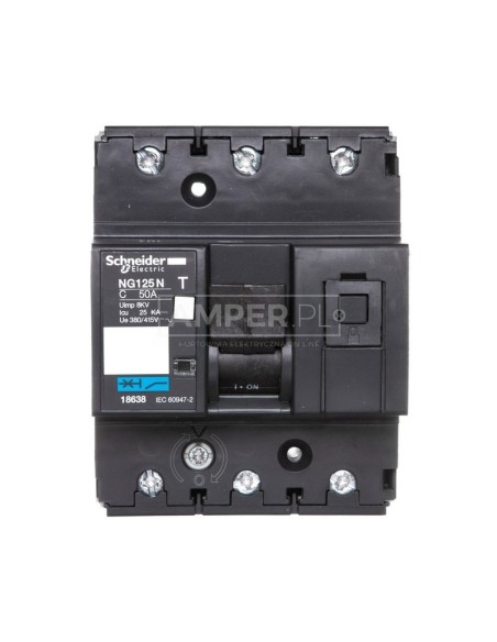 Wyłącznik nadprądowy 3P C 50A AC NG125N 18638