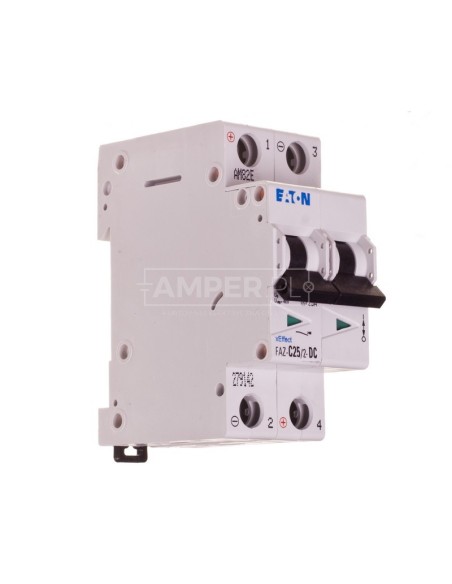 Wyłącznik nadprądowy 2P C 25A 15kA DC FAZ C25/2-DC 279142