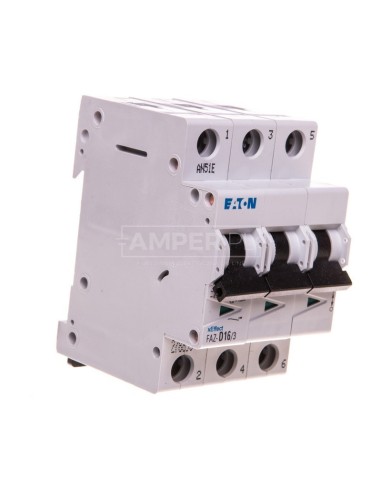 Wyłącznik nadprądowy 3P D 16A 15kA AC FAZ D16/3 278896