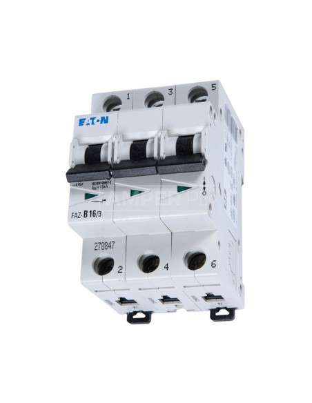Wyłącznik nadprądowy 3P B 16A 15kA AC FAZ B16/3 278847
