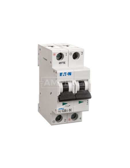 Wyłącznik nadprądowy 2P C 20A 15kA DC FAZ C20/2-DC 279141