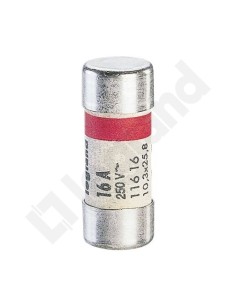 Wkładka bezpiecznikowa cylindryczna 10,3x25,8mm 16A 230V 011616