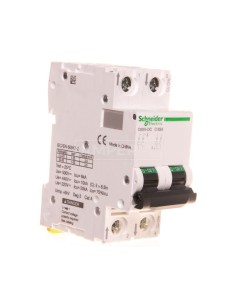 Wyłącznik nadprądowy, C60H, 2p, 63A, charakterystyka C A9N61539