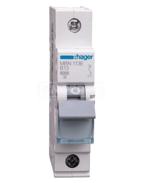 Wyłącznik nadprądowy 1P B 13A 6kA AC MBN113E