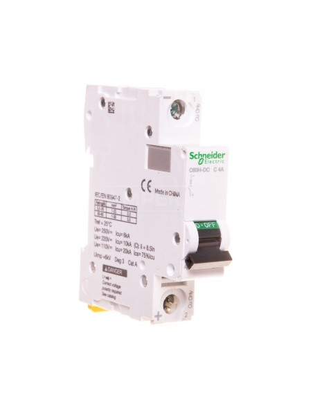 Wyłącznik nadprądowy 1P C 4A 10kA DC C60H-DC-C4 A9N61504