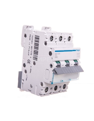 Wyłącznik nadprądowy 3P D 25A 10kA AC NDN325