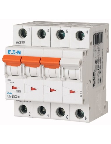 Wyłącznik nadprądowy 3P+N B 63A 10kA AC PLSM-B63/3N-MW 242523