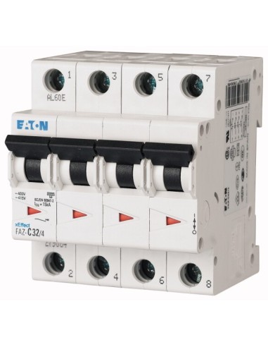 Wyłącznik nadprądowy 4P C 8A 15kA AC FAZ-C8/4 279056