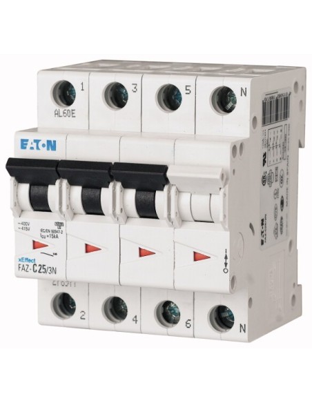 Wyłącznik nadprądowy 3P+N K 10A 15kA AC FAZ-K10/3N 279011