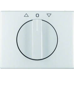 K.5 Płytka czołowa z pokrętłem do łącznika żaluzjowego obrotowego, alu 10777103 Berker Hager