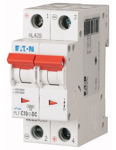 Wyłącznik nadprądowy 2P C 10A 10kA DC PL7-C10/2-DC 264900