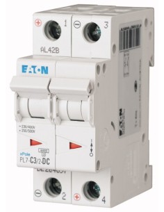 Wyłącznik nadprądowy 2P C 3A 10kA DC PL7-C3/2-DC 264897